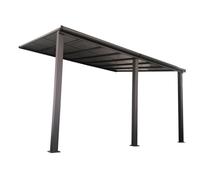 Pergola aluminium pour terrasse 3 x 5 m Denver Garden Point anthracite