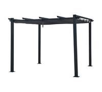 Pergola autoportante 3 × 3m CASSIS grise - structure aluminium