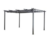 Pergola autoportante 3 × 4m cassis grise - structure aluminium