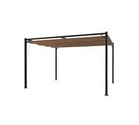 Concept Usine - Pergola autoportante Tusa 3 x 4 m, toile polyester taupe