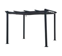 Happy Garden – Pergola autoportante Cassis – 3 × 3 m – Structure aluminium – Grise
