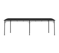 Pergola Auvent 6 x 3 x 2,55 m Anthracite | Cadre en acier revêtu par pulvérisation, toit en tissu, auvent de terrasse, fête de jardin