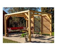 Pergola Auvent Autoportant Manuel Bois Veneto Habrita Vt3431v 3 40 X 3 12 M