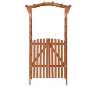 Pergola avec portail en bois de sapin massif - SURENHAP - J11793 - Rectangulaire - 116x40x204 cm