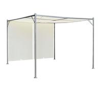 Pergola avec toit réglable - VIDAXL - 3x3 m - Acier - Blanc - Auvent coulissant rétractable
