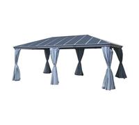 Pergola Belize En Aluminium Et Polycarbonate 6 X 3,6 M - Hespéride Multicolore
