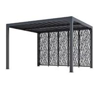 Pergola bioclimatique 10.80m² gris anthracite - PER36M30BI - HABRITA