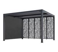Pergola bioclimatique 10.80m² gris anthracite Habrita per36m30rbi G