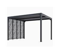 Pergola bioclimatique 10.80m² gris anthracite per3630mbi