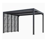 Pergola bioclimatique 10.80m² gris anthracite - PER3630MBI - HABRITA