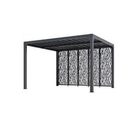 Pergola bioclimatique 10.80m² gris anthracite - PER36M30BI - HABRITA