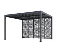 Pergola bioclimatique 10.80m² gris anthracite - PER36M30BI - HABRITA