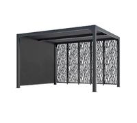 Pergola bioclimatique 10.80m² gris anthracite - PER36M30RBI - HABRITA