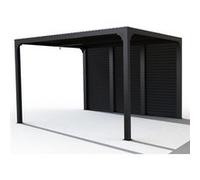 Habrita - Pergola Bioclimatique 10.8m² Gris Anthracite - Per36v30bi Gris