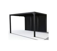Habrita - Pergola Bioclimatique 10.8m² Gris Anthracite - Per36v30bi Gris