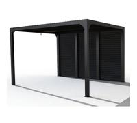 Pergola bioclimatique 10.8m² gris anthracite - PER36V30BI - HABRITA
