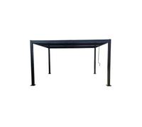 Naxos pergola bioclimatique 4x3m structure et lames en aluminium gris anthracite