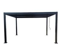 Naxos pergola bioclimatique 4x3m structure et lames en aluminium gris anthracite