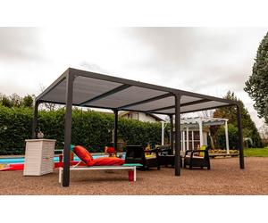 Pergola bioclimatique 6x3,60m en alu 21m2