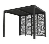 Pergola bioclimatique 7.20m² gris anthracite Habrita per2430mbi G