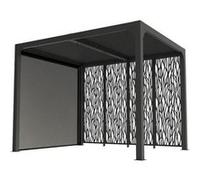Pergola bioclimatique 7.20m² gris anthracite Habrita per24r30mbi G