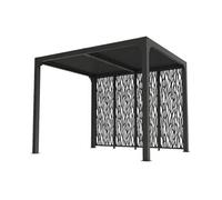 Pergola bioclimatique 7.20m² gris anthracite per2430mbi