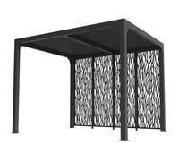 Pergola bioclimatique 7.20m² gris anthracite - PER2430MBI - HABRITA