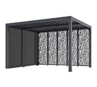 HABRITA - Pergola bioclimatique ALUMINIUM - 10,80 m²