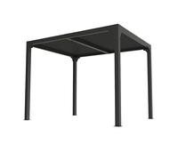 Pergola bioclimatique ALUMINIUM balcon et terrasse coloris gris anthracite / Surface de protection : 7,20 m²