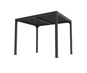 Pergola bioclimatique ALUMINIUM balcon et terrasse coloris gris anthracite / Surface de protection : 7,20 m²