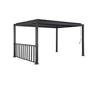 Pergola bioclimatique aluminium et acier 4x3m + bar 3m Palace PALACE 4X3M + BAR 3M