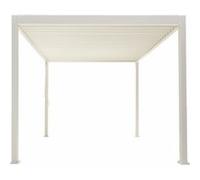 Pergola bioclimatique autoportante blanc Ombréa 300 x 400 x H. 258 cm