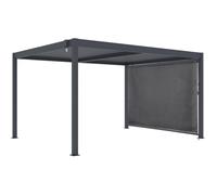 Pergola bioclimatique avec Store en Aluminium Windsor - 3 x 4 m - Gris