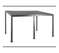 Pergola bioclimatique avila 4 x 3 m graphite en aluminium - hespéride