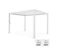 Pergola Bioclimatique blanc - Triomphe - 3x4m. aluminium. à lames orientables