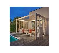 Pergola bioclimatique électrique evora argile - 4 x 3 m - hespéride