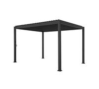 Pergola Bioclimatique gris anthracite - Triomphe - 3x4m. aluminium. à lames orientables