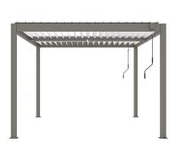 Pergola bioclimatique Windsor - 3 x 4 m - Taupe