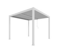 Pergola bioclimatique manuelle - autoportante - aluminium thermolaqué - 3x3 m - Ximax