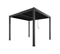 Pergola bioclimatique manuelle - autoportante - aluminium thermolaqué - 3x3 m - Ximax