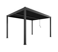 Pergola bioclimatique manuelle - autoportante - aluminium thermolaqué - 3x4 m - Ximax