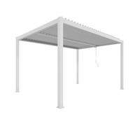 Pergola bioclimatique manuelle - autoportante - aluminium thermolaqué - 3x4 m - Ximax
