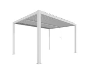 Pergola bioclimatique manuelle - autoportante - aluminium thermolaqué - 3x4 m - Ximax