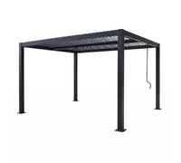 Pergola bioclimatique structure aluminium lames orientables 4x3m CORFU