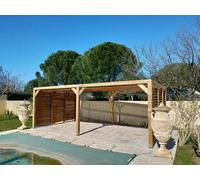Habrita Pergola autoportante Thermauvent - Transparent