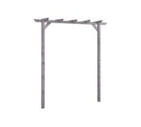 vidaXL Pergola de jardin 200x40x205 cm Bois de pin imprégné Résistante à la pourriture Gris