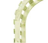 Pergola de jardin en bois de pin imprégné - WIENS - 130x60x230 cm - Brun - Conception de voûte