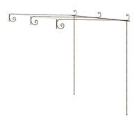 vidaXL Pergola de jardin Marron antique 3×3×2,5 m Fer