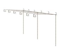 Pergola de jardin Marron antique 6x3x2,5 m Fer-AKO7731039250274