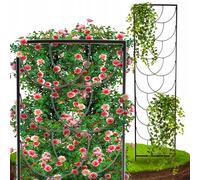 Pergola de jardin support de roses lot de 2 grilles florales stables en métal...
